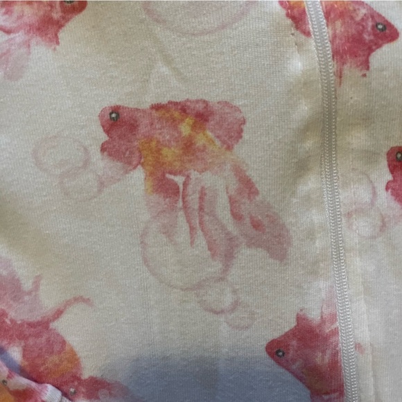 Burt’s Bees | Goldfish Bubble Footless Zippered Pjs | 18 mo - Picture 2 of 6